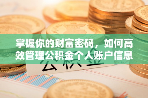 宜川掌握你的财富密码，如何高效管理公积金个人账户信息