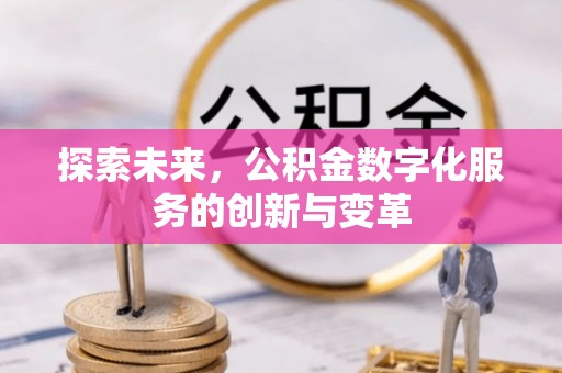 宜川探索未来，公积金数字化服务的创新与变革